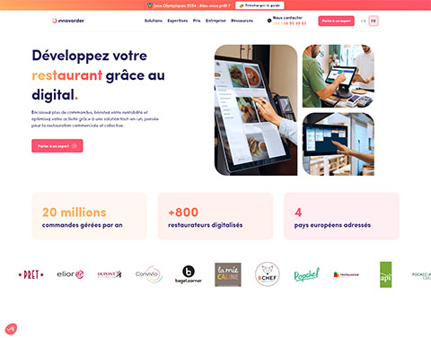 Capture du site Innovorder