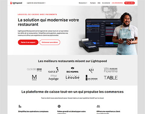 Capture du site Lightspeed