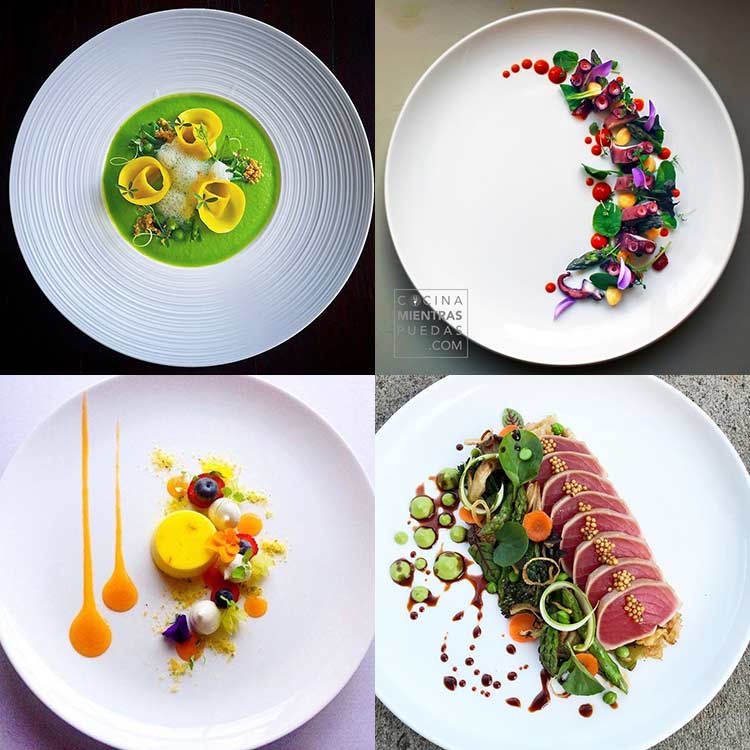 Photo d'assiettes superbement composées