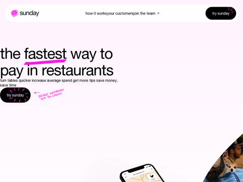 Capture du site Sunday