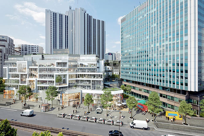 Vue des Ateliers Gaité à Paris Montparnasse